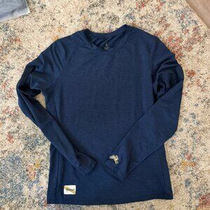 NWOT Tracksmith Session Long Sleeve Navy Size SMALL